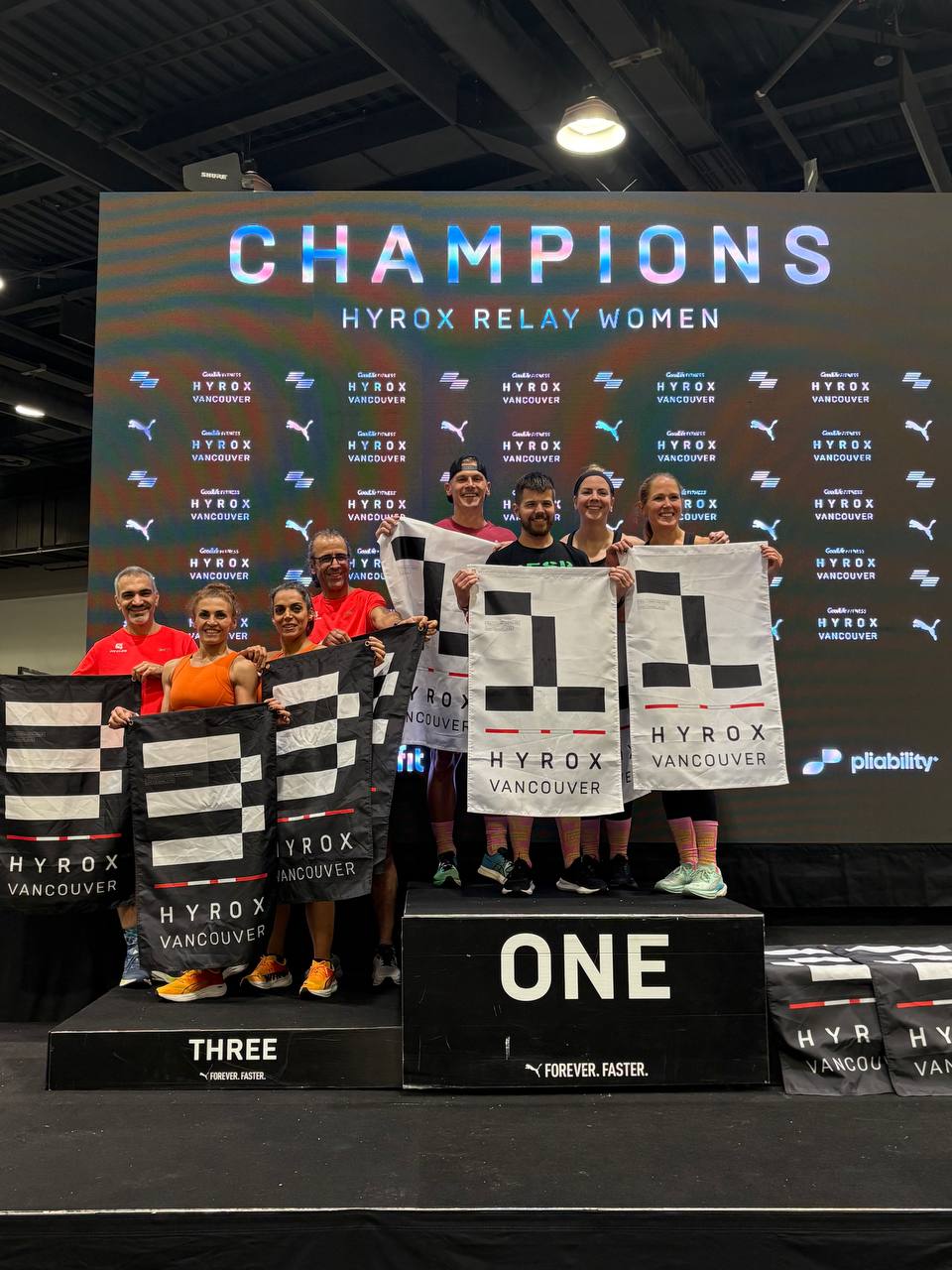 Mixed relay podium finish — HYROX Vancouver