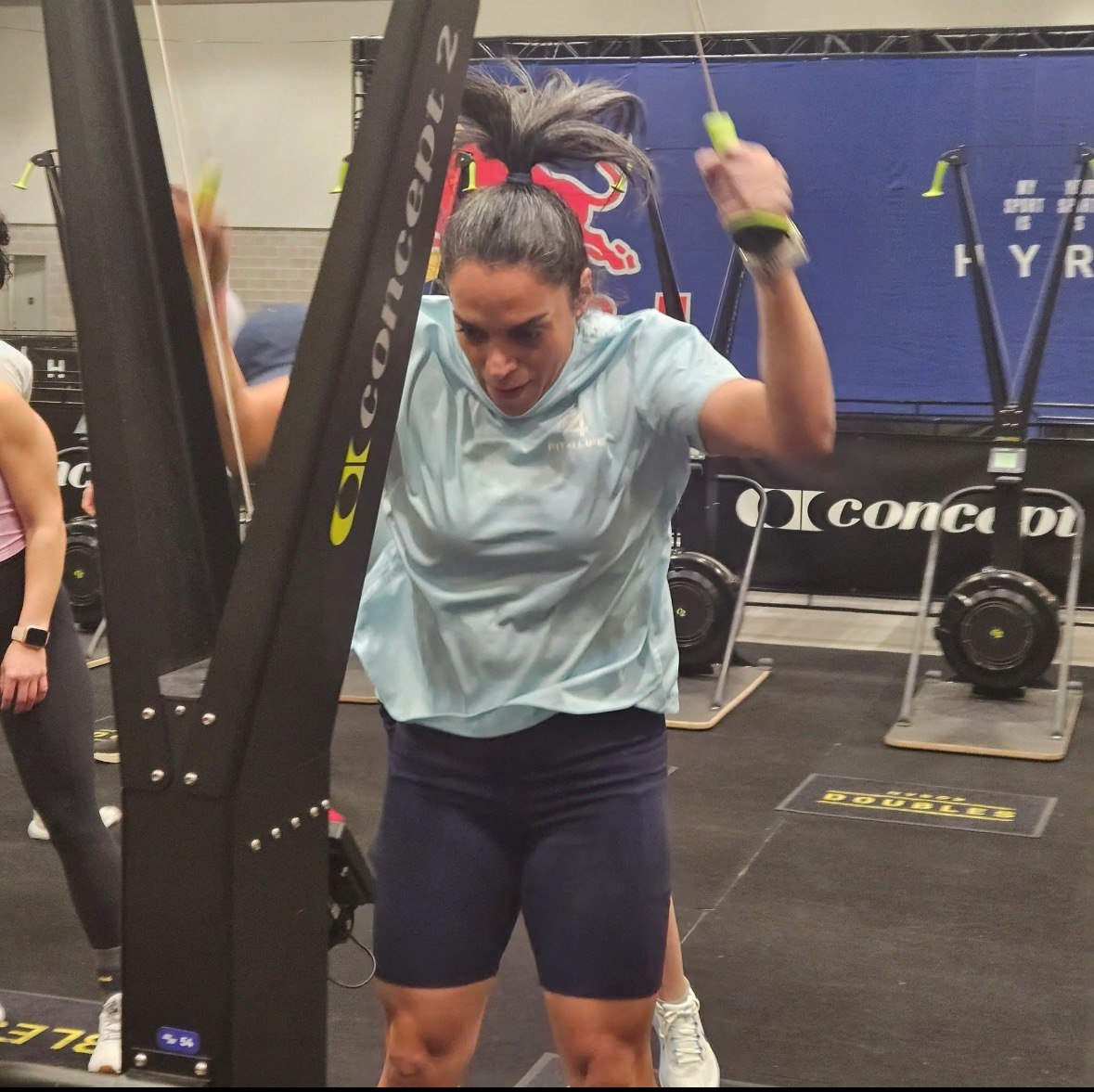 SkiErg intervals on the Concept2 — HYROX Doubles