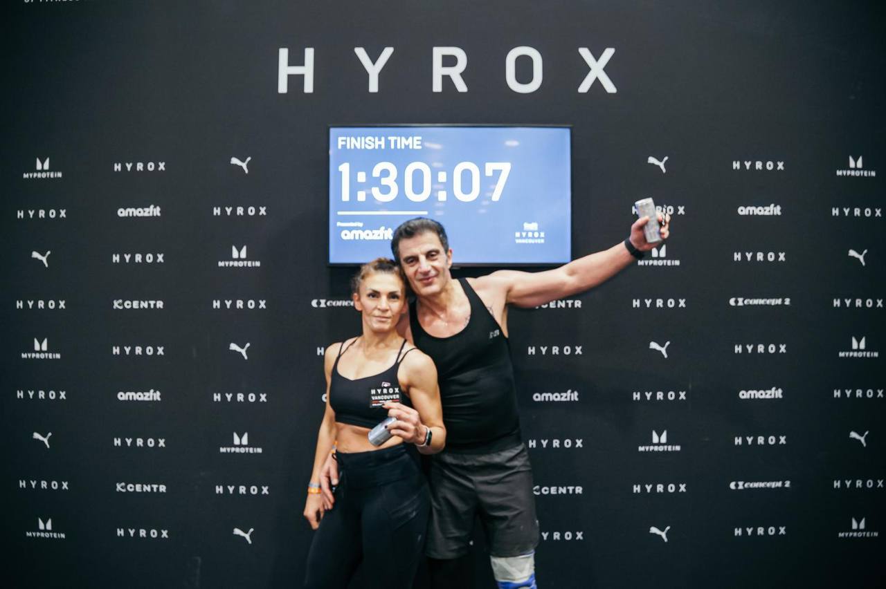 HYROX Vancouver finish — 1:30:07