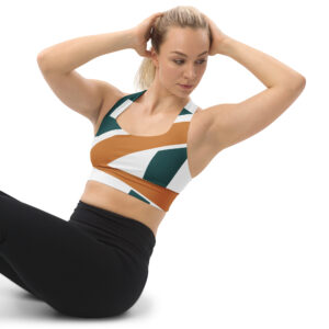 recycled longline sports bra